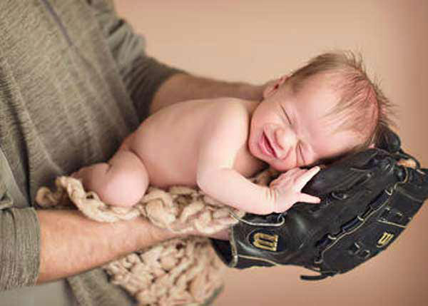 ایده عکس نوزاد با پدر